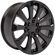 Cargar imagen en el visor de la galería, 22" Replica Wheel CV95 Fits Chevrolet Silverado Rim 22x9 Black Wheel