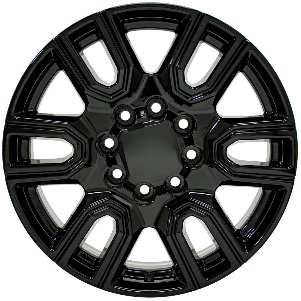 20" Replica Wheel fits GMC Sierra 2500/3500 - CV96A Black 20x8.5