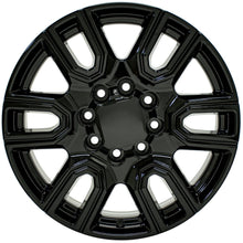 Cargar imagen en el visor de la galería, 20" Replica Wheel fits GMC Sierra 2500/3500 - CV96A Black 20x8.5