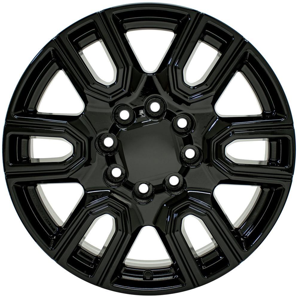 20" Replica Wheel fits GMC Sierra 2500/3500 - CV96B Black 20x8.5