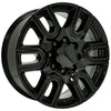 20" Replica Wheel fits GMC Sierra 2500/3500 - CV96B Black 20x8.5