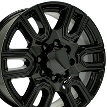 Cargar imagen en el visor de la galería, 20" Replica Wheel fits GMC Sierra 2500/3500 - CV96B Black 20x8.5