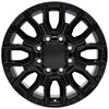 20" Replica Wheel fits GMC Sierra 2500/3500 - CV97A Black 20x8.5
