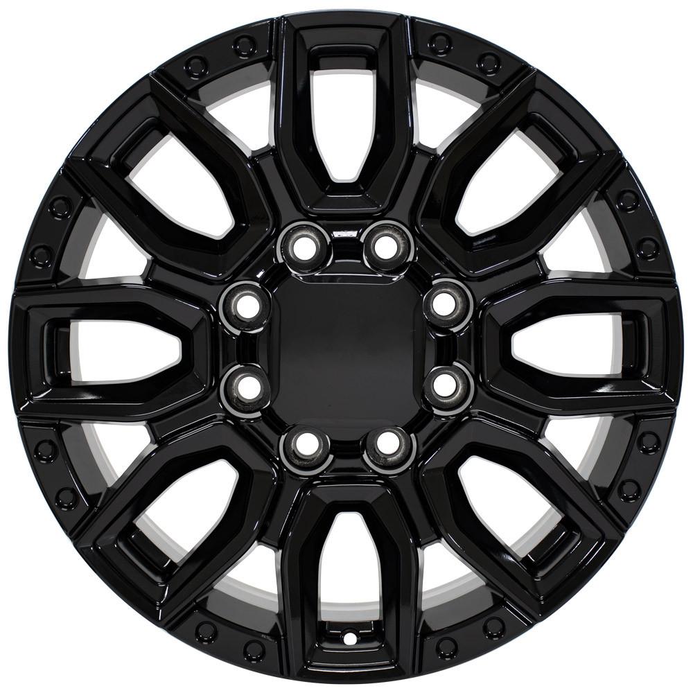 20" Replica Wheel fits GMC Sierra 2500/3500 - CV97A Black 20x8.5
