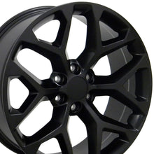 Cargar imagen en el visor de la galería, 22" Replica Wheel fits Chevy Silverado - CV98B Satin Black 22x9