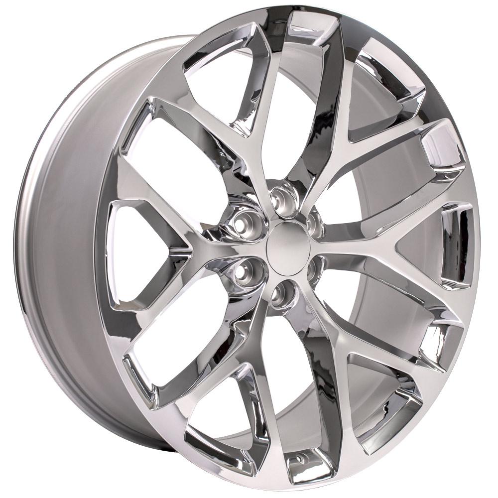 26" Replica Wheel CV98 Fits Chevy Silverado Rim 26x10 Chrome Wheel