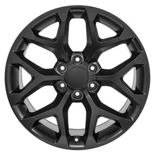Cargar imagen en el visor de la galería, 20" Replica Wheel CV98B Fits Chevy Silverado Rim 20x9 Satin Black Wheel