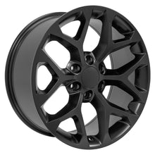 Cargar imagen en el visor de la galería, 20" Replica Wheel CV98B Fits Chevy Silverado Rim 20x9 Satin Black Wheel