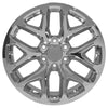 20" Replica Wheel CV98B Fits Chevy Silverado Rim 20x9 Chrome Wheel