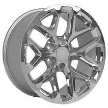 Cargar imagen en el visor de la galería, 20" Replica Wheel CV98B Fits Chevy Silverado Rim 20x9 Chrome Wheel