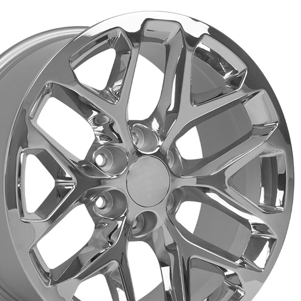 20" Replica Wheel CV98B Fits Chevy Silverado Rim 20x9 Chrome Wheel