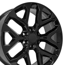 Load image into Gallery viewer, 22" Replica Wheel fits Chevy Silverado - CV98B Black 22x9