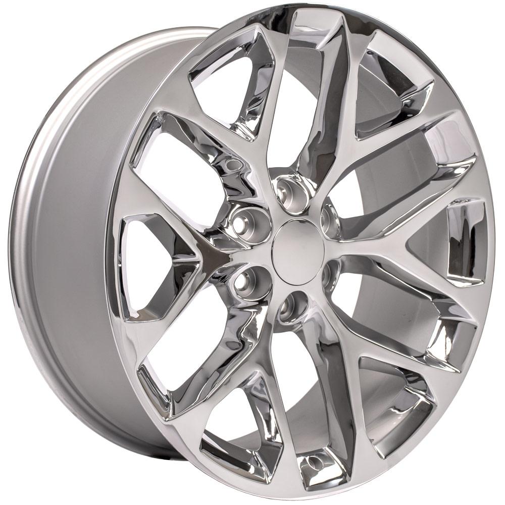 22" Replica Wheel fits Chevy Silverado - CV98B Chrome 22x9