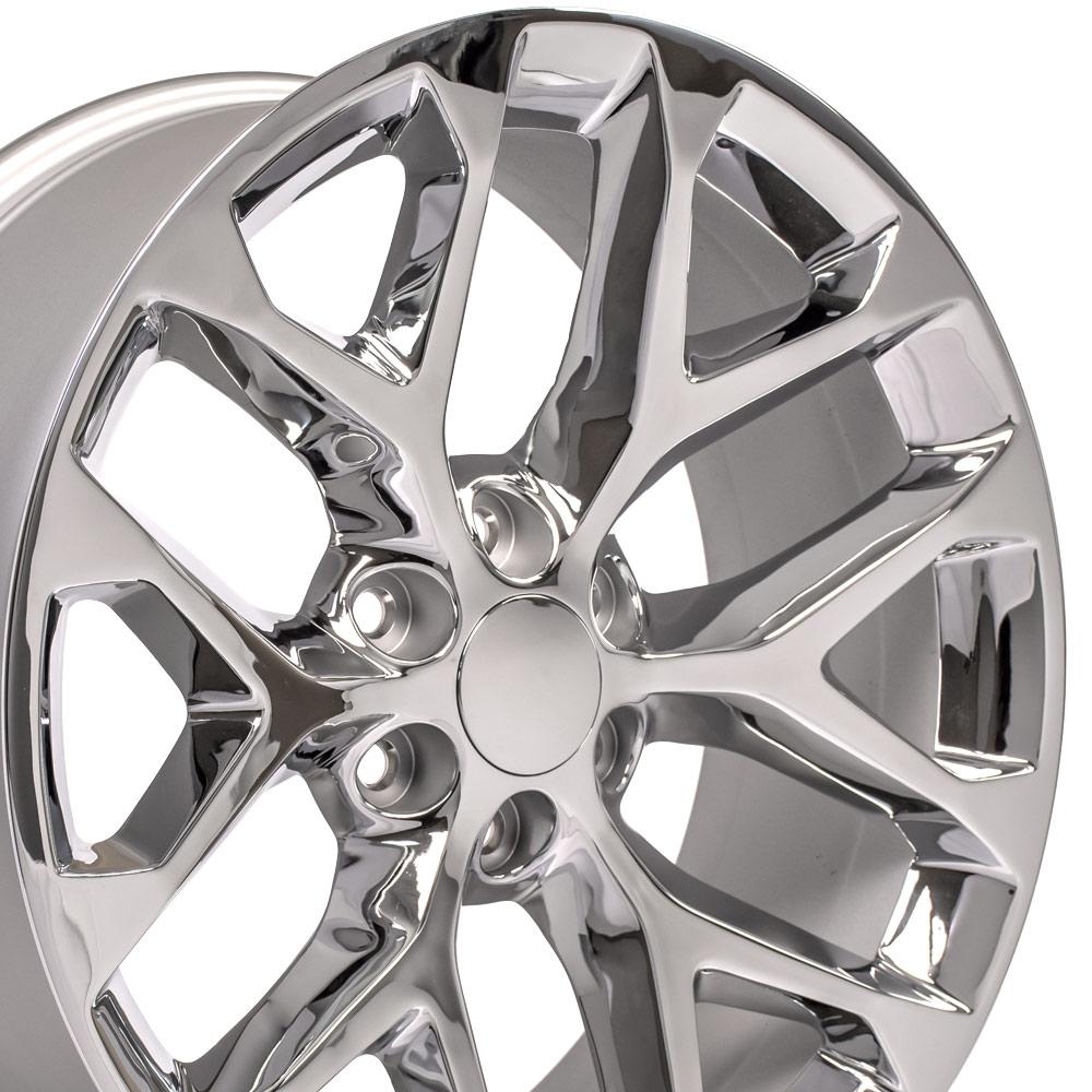 22" Replica Wheel fits Chevy Silverado - CV98B Chrome 22x9