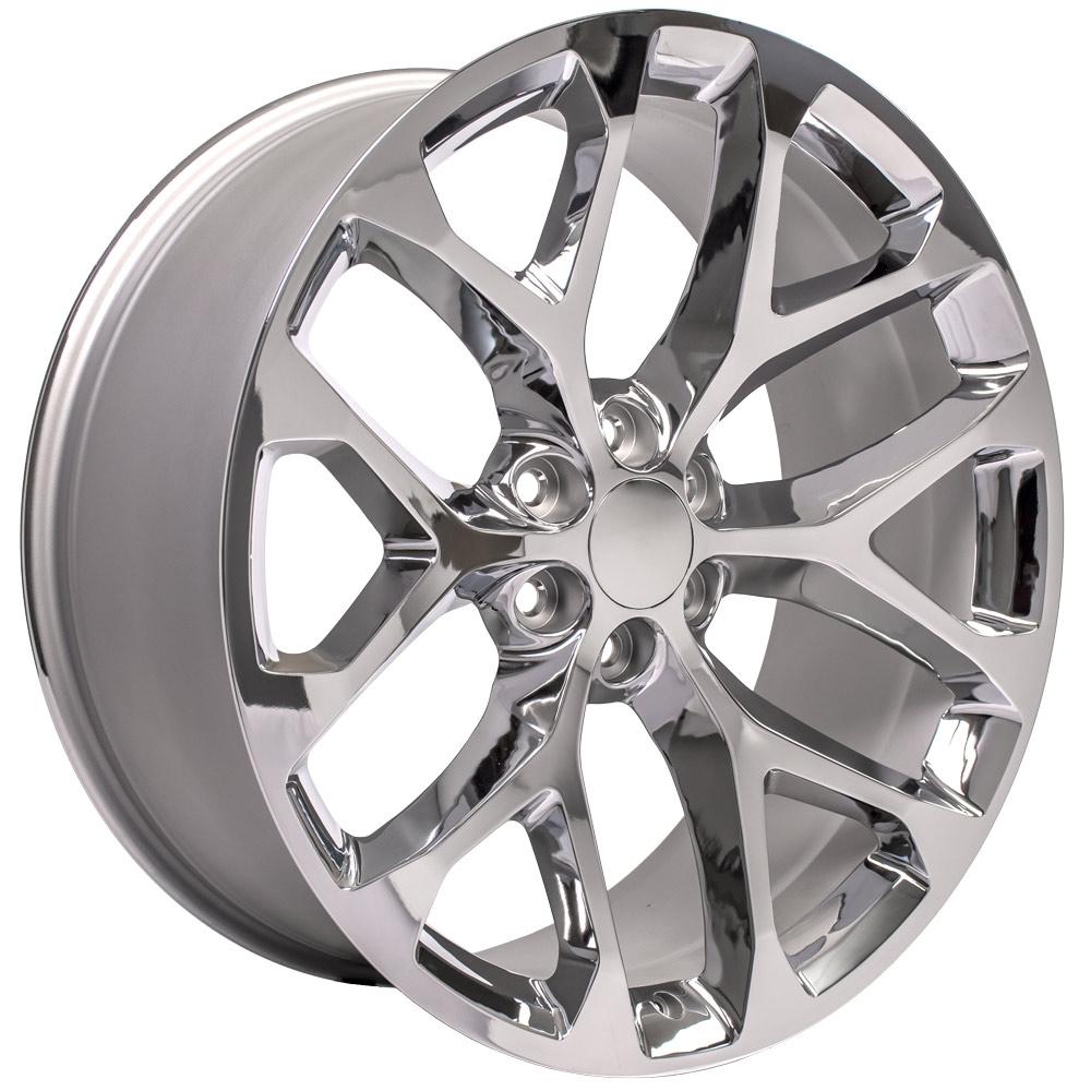24" Replica Wheel fits Chevy Silverado - CV98B Chrome 24x10