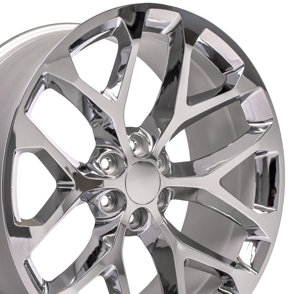 24" Replica Wheel fits Chevy Silverado - CV98B Chrome 24x10