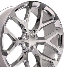 Load image into Gallery viewer, 26" Replica Wheel CV98B Fits Chevy Silverado Rim 26x10 Chrome Wheel