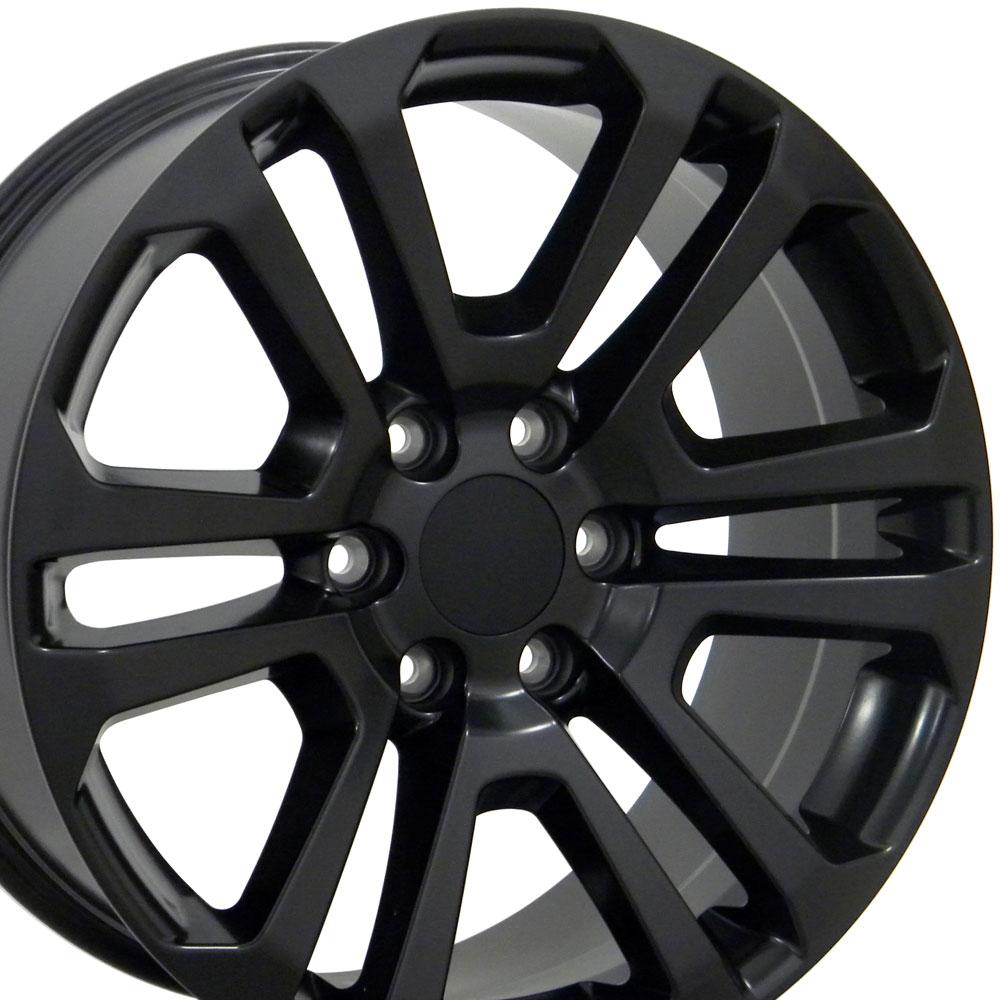 22" Replica Wheel CV99 Fits GMC Sierra Rim 22x9 Satin Wheel
