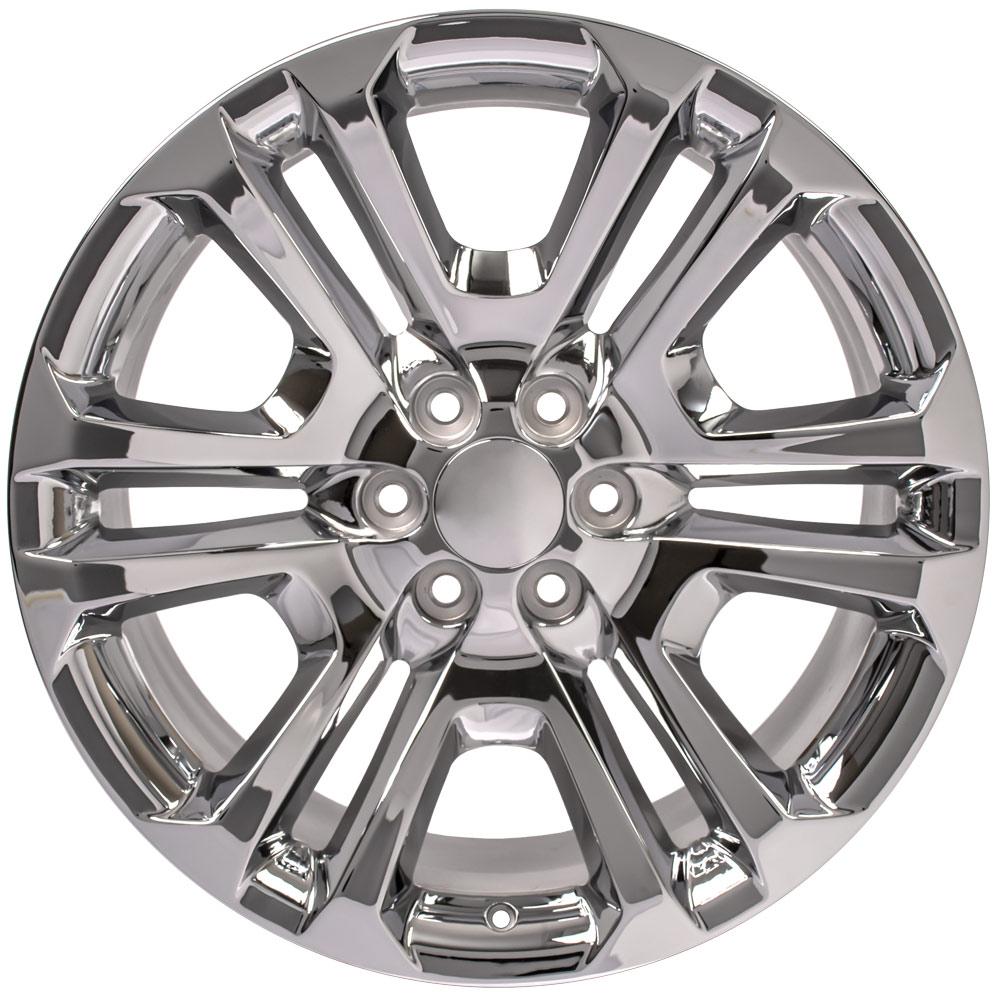 22" Replica Wheel CV99 Fits GMC Sierra Rim 22x9 Chrome Wheel