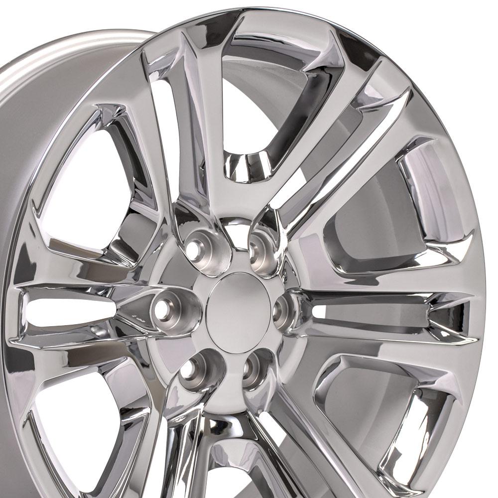 22" Replica Wheel CV99 Fits GMC Sierra Rim 22x9 Chrome Wheel