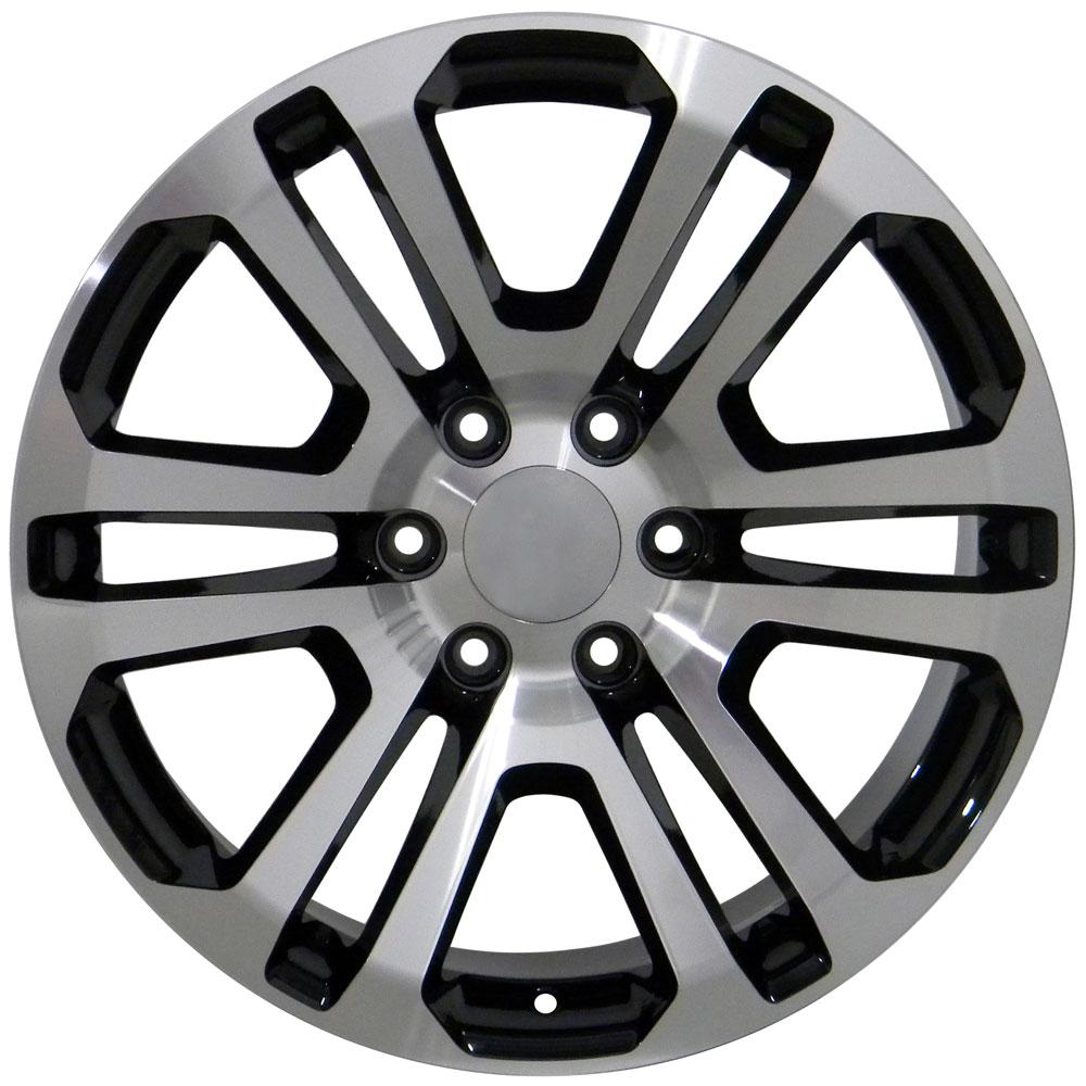 22" Replica Wheel CV99 Fits GMC Sierra Rim 22x9 Machined Wheel