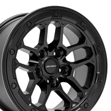Cargar imagen en el visor de la galería, Defiant Wheel DF01 Satin Black Wheel 17x8 5x5" fits Jeep Wrangler, Jeep Gladiator