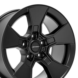 Defiant Wheel DF02 Satin Black Wheel 17x8.5 5x5
