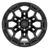 Defiant Wheel DF03 Satin Black with Dark Satin Charcoal 2-Tone 18x9 6x5.5" fits RAM-GM-Nissan