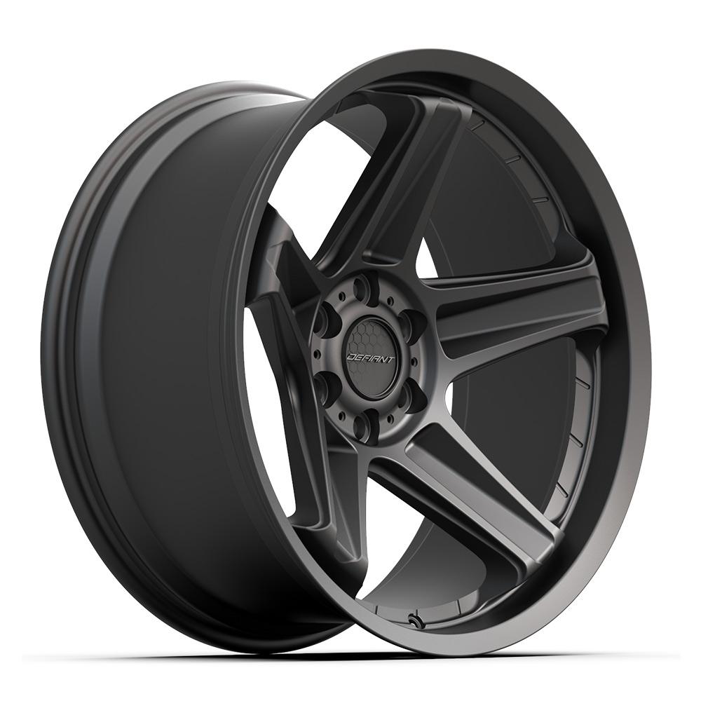 Defiant Wheel DF07 Satin Black 22x10 6x5.5" fits RAM-GM-Nissan