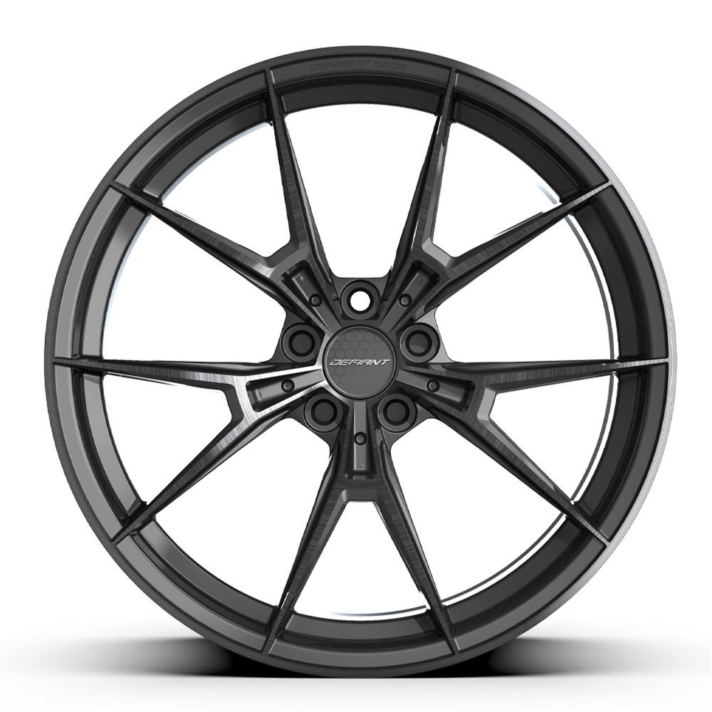 Defiant Wheel DF09 Black Machined with Tinted Clear 20x9 5x112mm fits BMW
