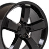 20" Replica Wheel DG04 Fits Dodge Charger SRT Rim 20x9 Black Wheel
