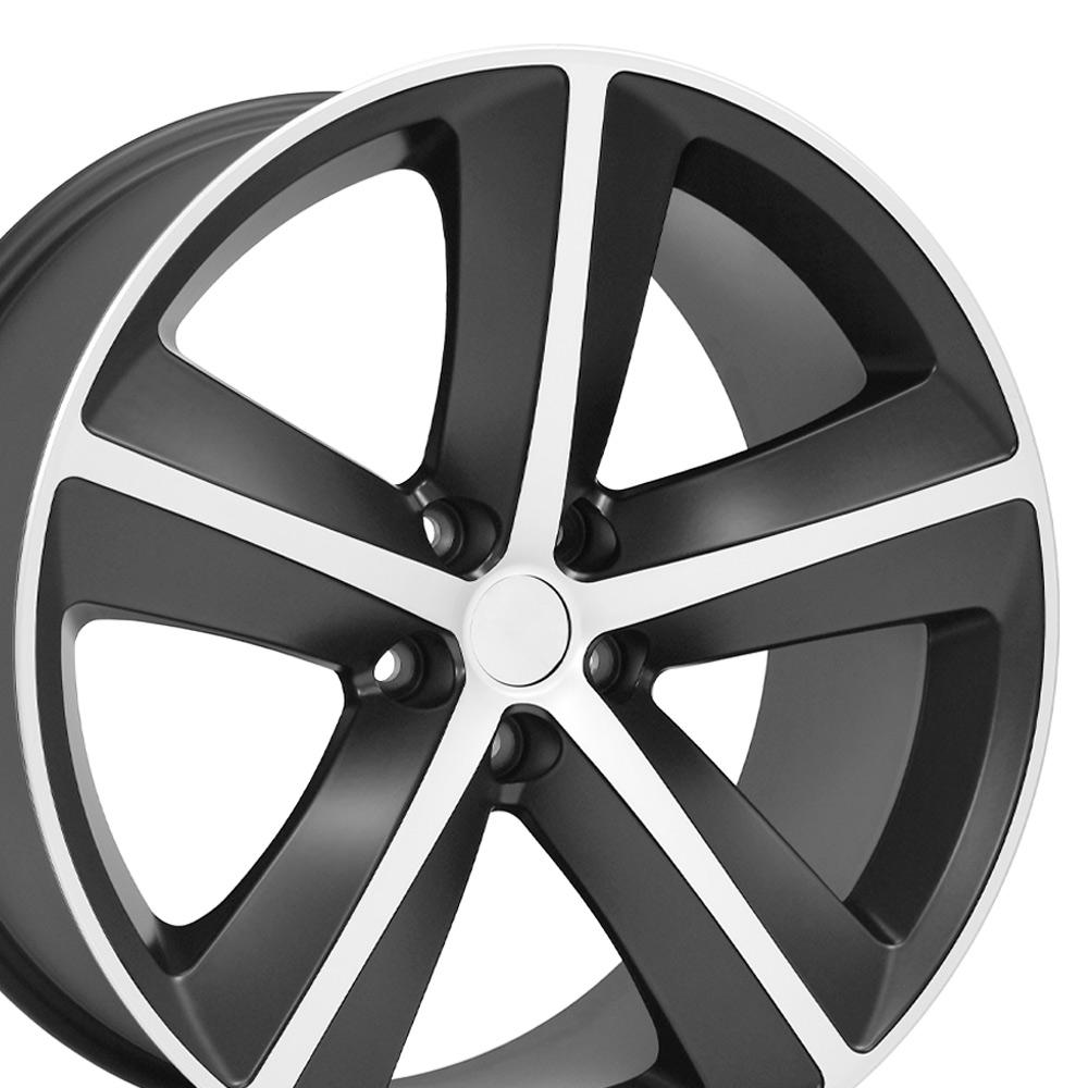 20" Replica Wheel DG05 Fits Dodge Charger SRT Rim 20x9 Satin Mach'd Wheel