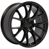 20" Replica Wheel DG15 Fits Dodge Hellcat Rim 20x10 Black Wheel