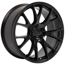 Cargar imagen en el visor de la galería, 20" Replica Wheel DG15 Fits Dodge Hellcat Rim 20x10 Black Wheel