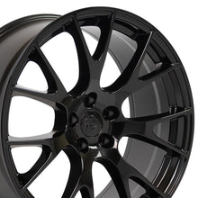 Cargar imagen en el visor de la galería, 20" Replica Wheel DG15 Fits Dodge Hellcat Rim 20x10 Black Wheel
