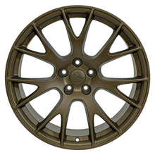 Cargar imagen en el visor de la galería, 20" Replica Wheel DG15 Fits Dodge Hellcat Rim 20x10 Bronze Wheel