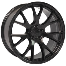 Cargar imagen en el visor de la galería, 22" Replica Wheel DG15 Fits Dodge Hellcat Rim 22x9 Black Wheel