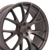 22" Replica Wheel DG15 Fits Dodge Hellcat Rim 22x9 Bronze Wheel