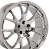 22" Replica Wheel DG15 Fits Dodge Hellcat Rim 22x9 Chrome Wheel