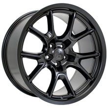 Cargar imagen en el visor de la galería, 20" Replica Wheel fits Dodge Challenger - DG21 Satin Black 20x10