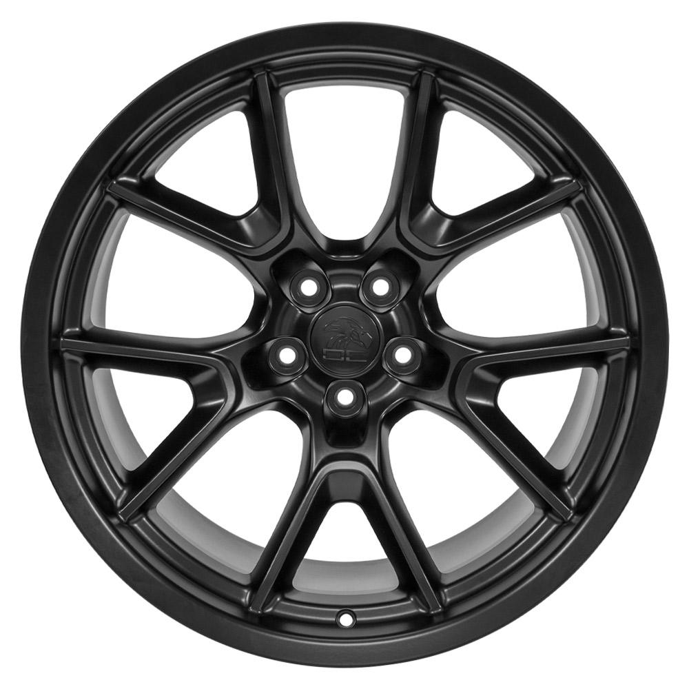 20" Replica Wheel fits Dodge Challenger - DG21 Satin Black 20x11