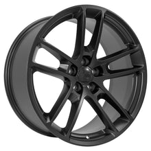Cargar imagen en el visor de la galería, 20" Replica Wheel fits Dodge Challenger - DG23 Satin Black 20x9