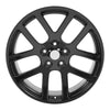 22" Replica Wheel DG51 Fits Dodge RAM Rim 22x10 Black Wheel