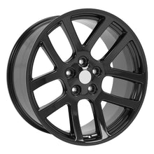 Cargar imagen en el visor de la galería, 22" Replica Wheel DG51 Fits Dodge RAM Rim 22x10 Black Wheel