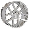 22" Replica Wheel DG51 Fits Dodge RAM Rim 22x10 Chrome Wheel