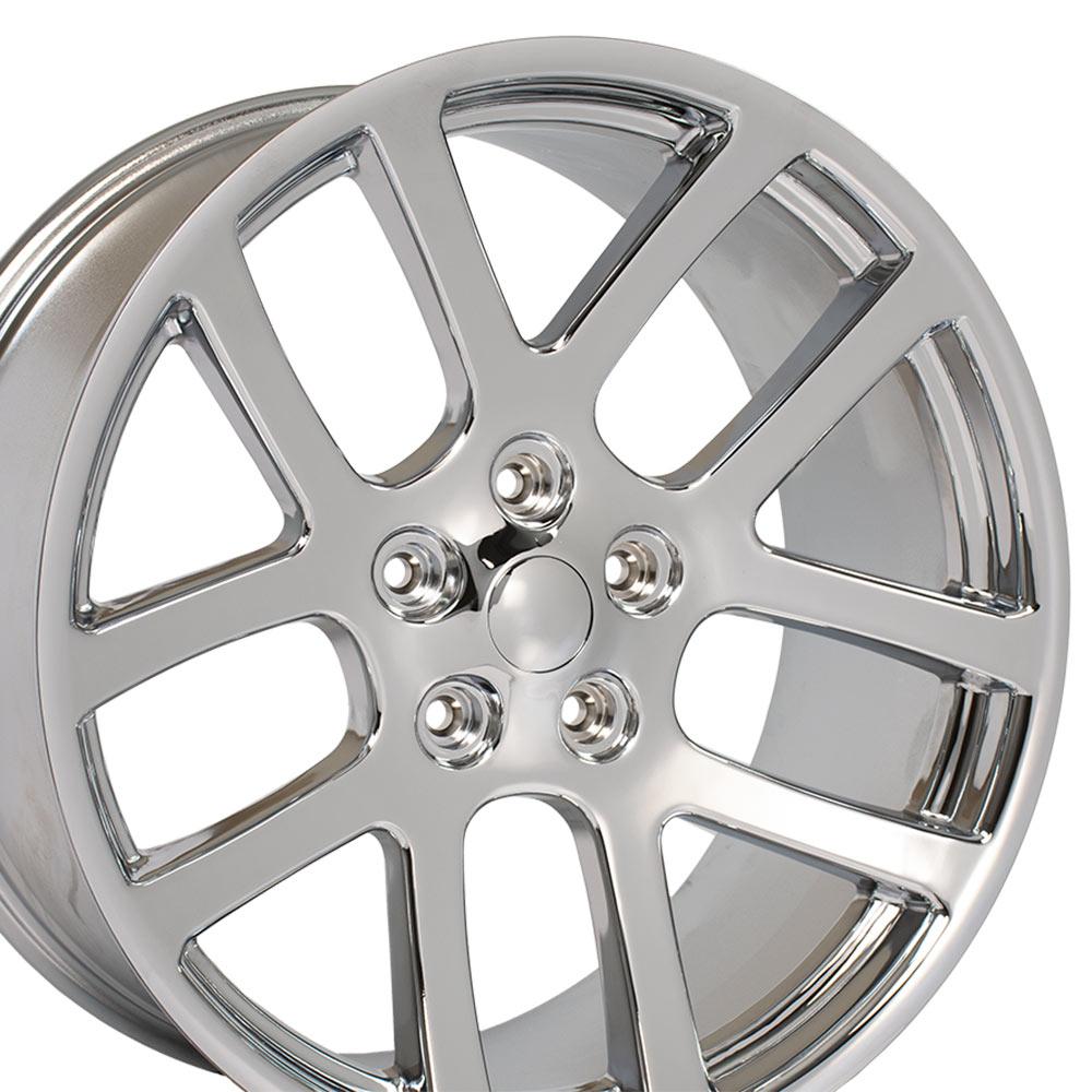 22" Replica Wheel DG51 Fits Dodge RAM Rim 22x10 Chrome Wheel