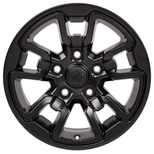 Cargar imagen en el visor de la galería, 17" Replica Wheel DG55 Fits Dodge RAM Rebel Rim 17x8 Black Wheel