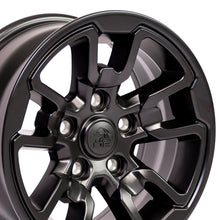 Cargar imagen en el visor de la galería, 17" Replica Wheel DG55 Fits Dodge RAM Rebel Rim 17x8 Black Wheel