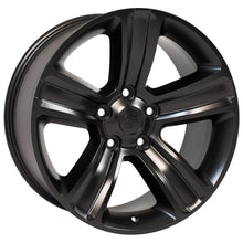 Cargar imagen en el visor de la galería, 20" Replica Wheel DG65 Fits Dodge RAM Rim 20x9 Black Wheel