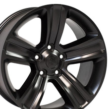 Cargar imagen en el visor de la galería, 20" Replica Wheel DG65 Fits Dodge RAM Rim 20x9 Black Wheel